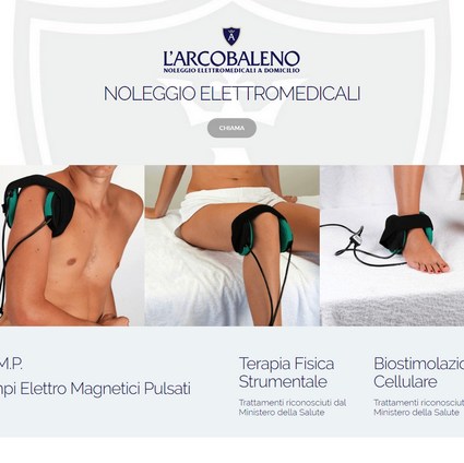 Sito web L'Arcobaleno Elettromedicali - dispositivi elettromedicali a Cagliari