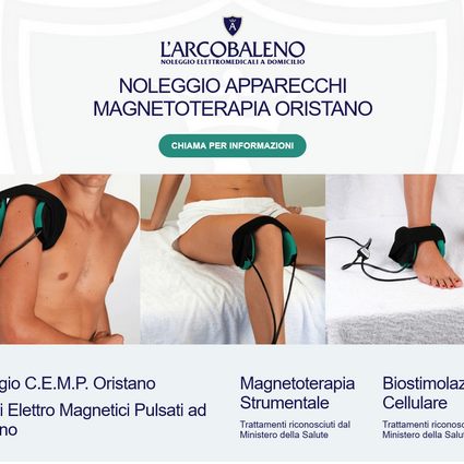 Sito web L'Arcobaleno Elettromedicali - dispositivi elettromedicali a Oristano