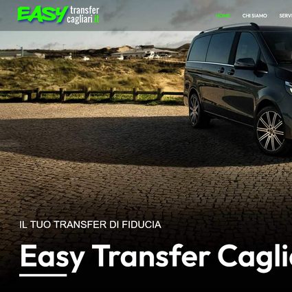 Sito web Easy Transfer Cagliari - servizio turistico Sardegna