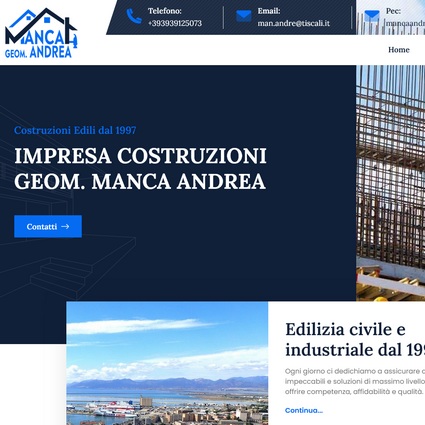 Sito web Edilizia Geom. Manca - impresa edile a Cagliari