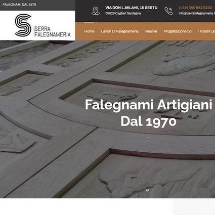 Sito web Falegnameria Serra - falegnameria a Cagliari con SEO Google