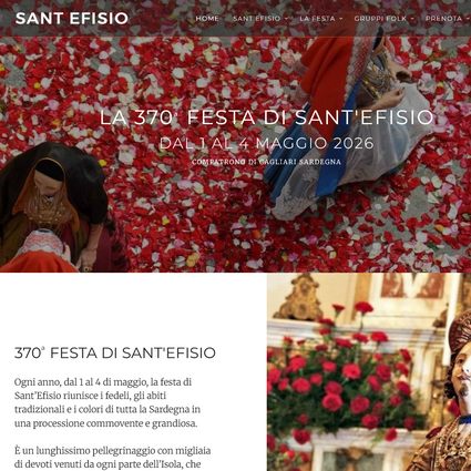 Sito web Festa di Sant'Efisio - Compatrono di Cagliari Sardegna