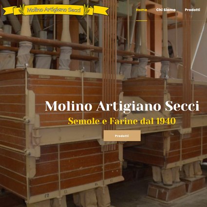 Sito web Molino Secci - molino artigianale produzione farine in Sardegna