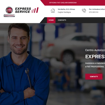 Sito web Service Fiat Cagliari - officina autorizzata Fiat con SEO Google