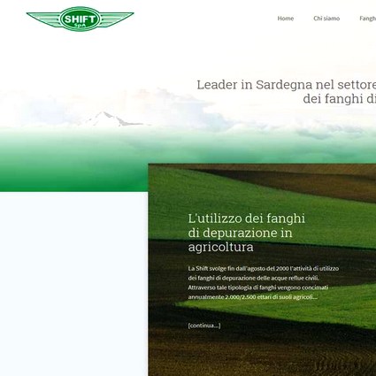 Sito web Shift S.p.A. - progetto realizzato dalla web agency Siti Premium di Cagliari